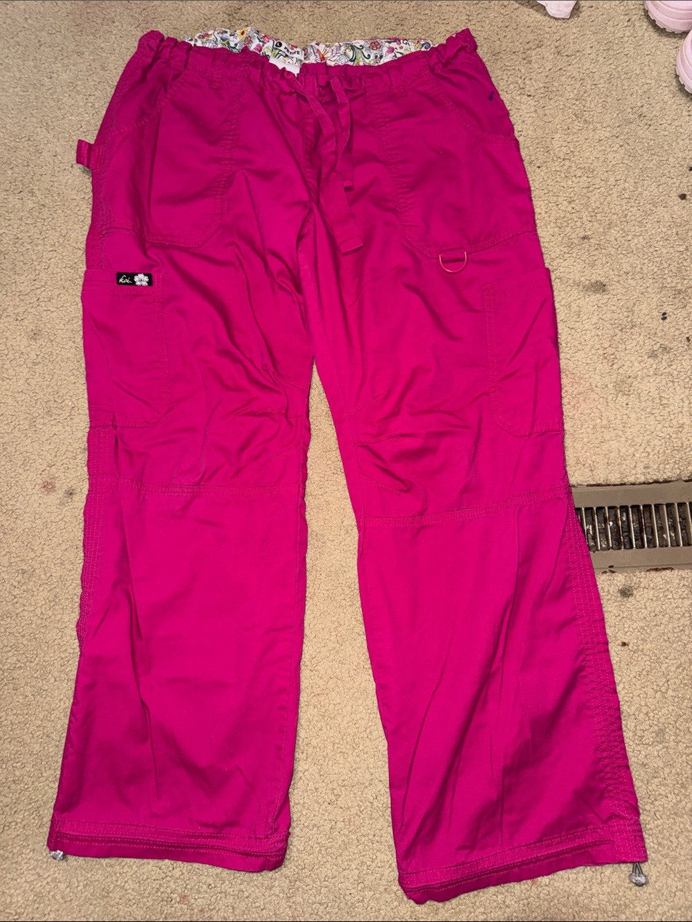 koi Hot Pink Cargo Joggers